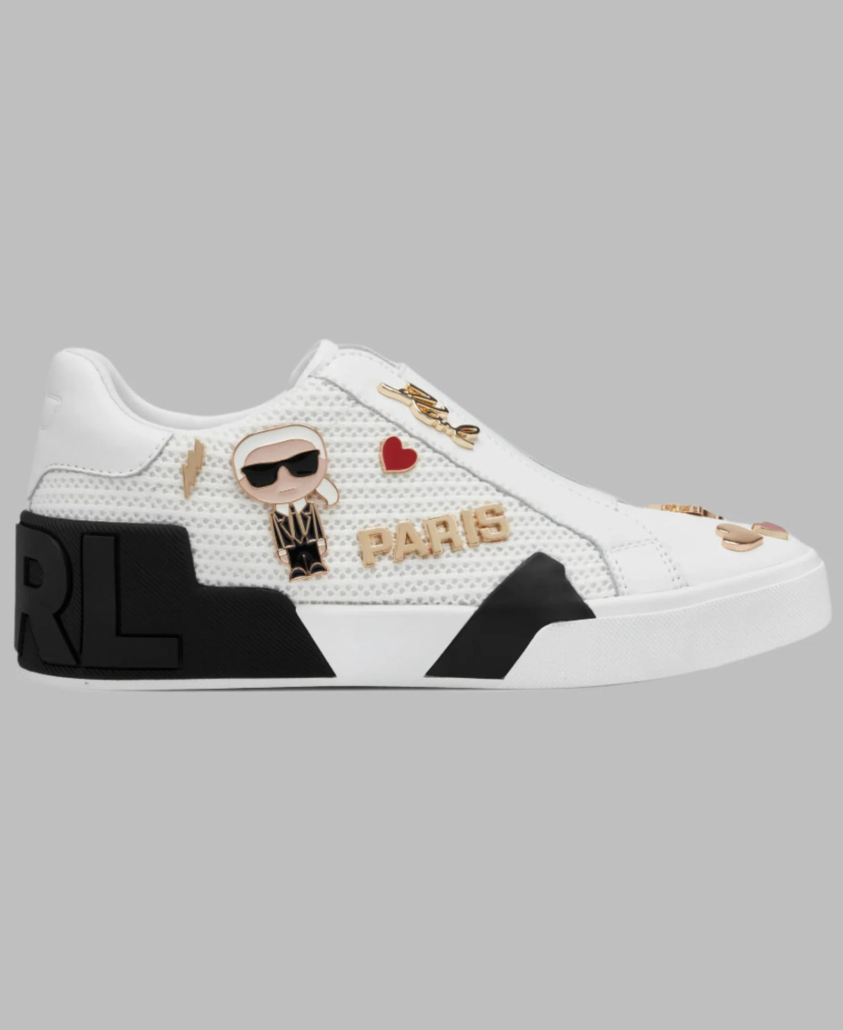 KARL LAGERFELD - MAVISE SLIP ON SNEAKER - WHT