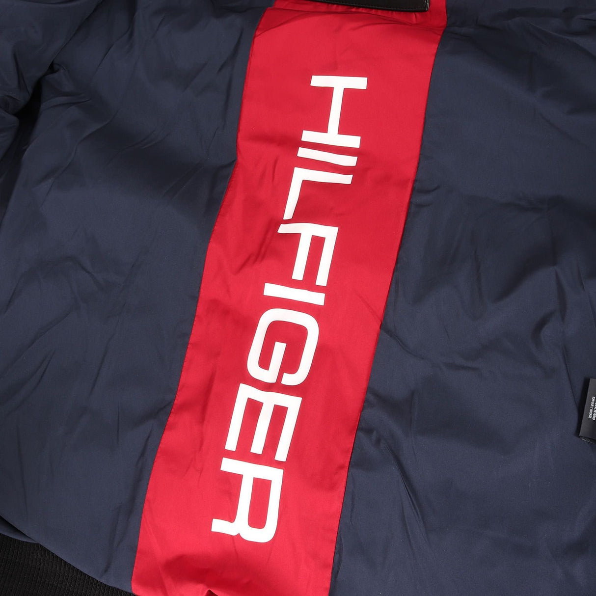 TOMMY HILFIGER - PU leather hooded padded jacket