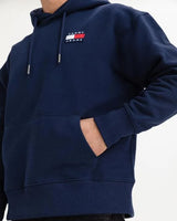 Tommy Jeans Men’s Navy Blue Flag Logo Hoodie