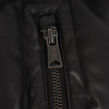 TOMMY HILFIGER - PU leather hooded padded jacket