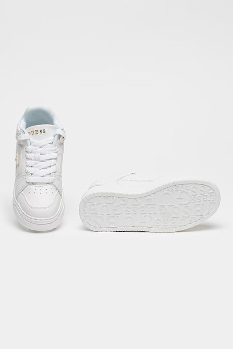 GUESS Eco - leather sneakers with logo