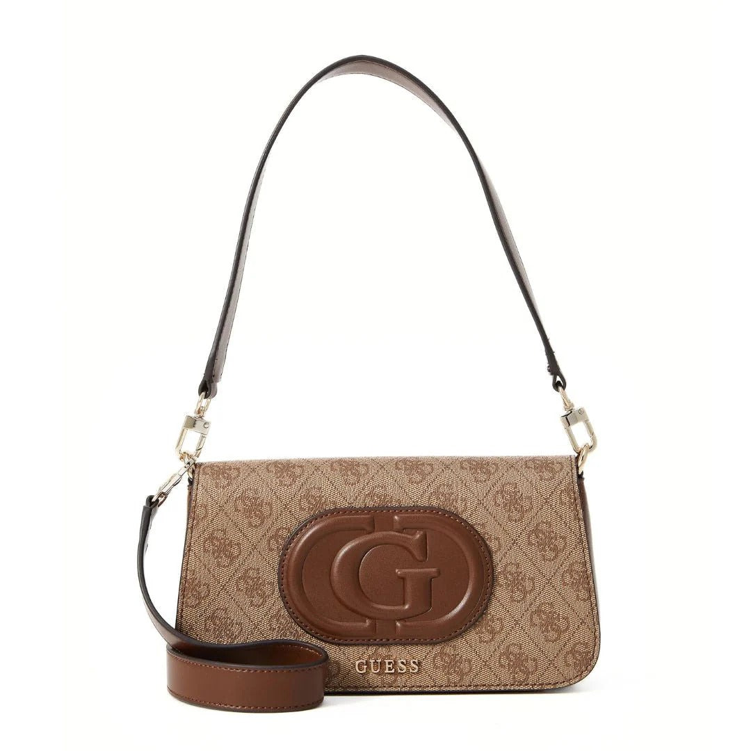 GUESS Eco Mietta 4G Logo Mini Shoulder Bag - BEG