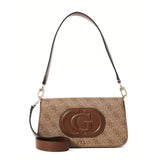 GUESS Eco Mietta 4G Logo Mini Shoulder Bag - BEG