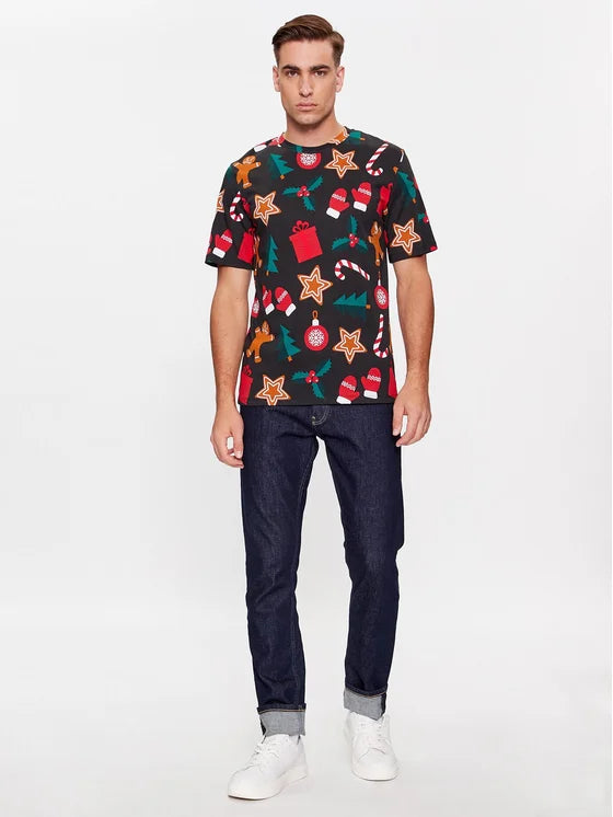 Jack&Jones T-Shirt 12246604 Černá Standard Fit