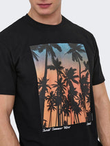 Only & Sons ONSKOLTON - Print T-shirt - black