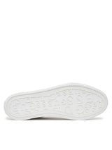 GUESS Women’s White Quilted Low-Top Sneakers with Rhinestone Trim