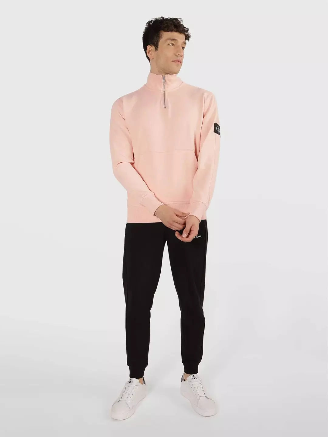 Calvin Klein Hoodie Men Logo Prited _ Rose