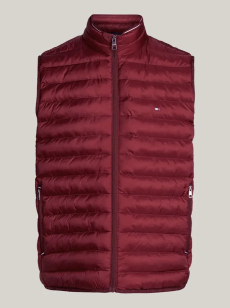 Tommy Hilfiger Men Quilted Puffer Vest – Winter_Burgundy