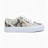GUESS Women’s Snake-Print Low-Top Sneakers