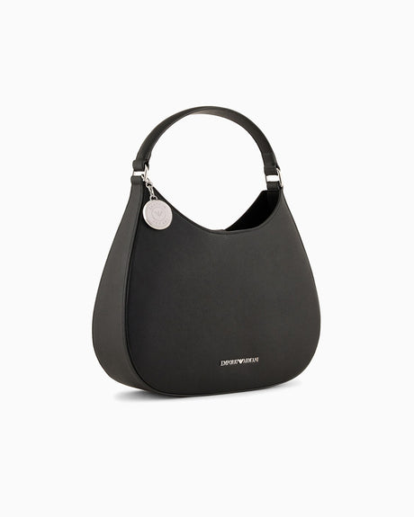 EMPORIO ARMANI micro-grain recycled leather hobo Women Bag
