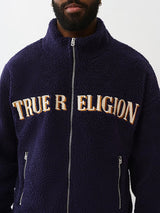 True Religion sherpa logo Men jacket _ Navy