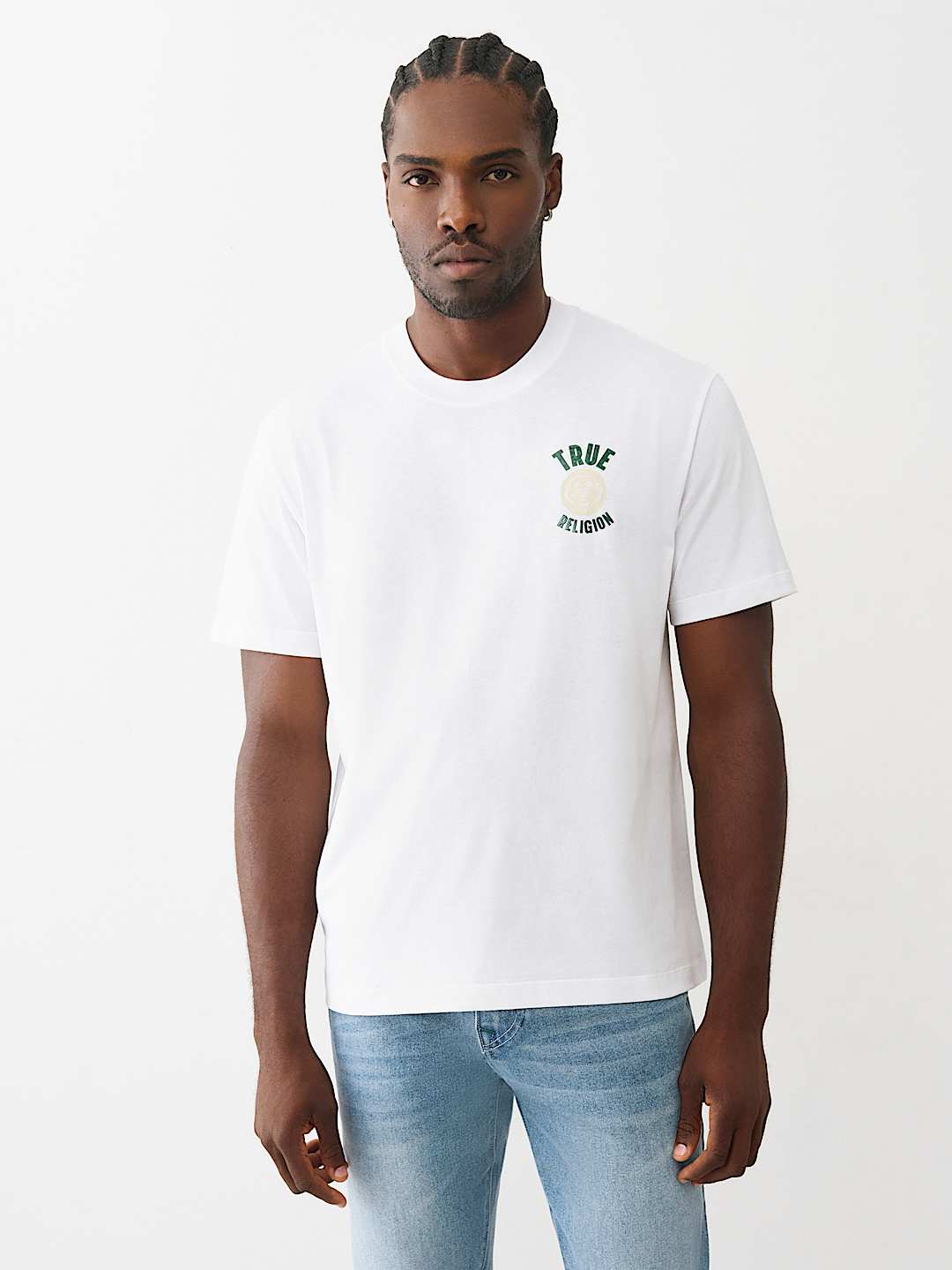 True Religion buddha record graphic tee regular fit _ White