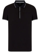 Armani Exchange polo shirt with logo and piping