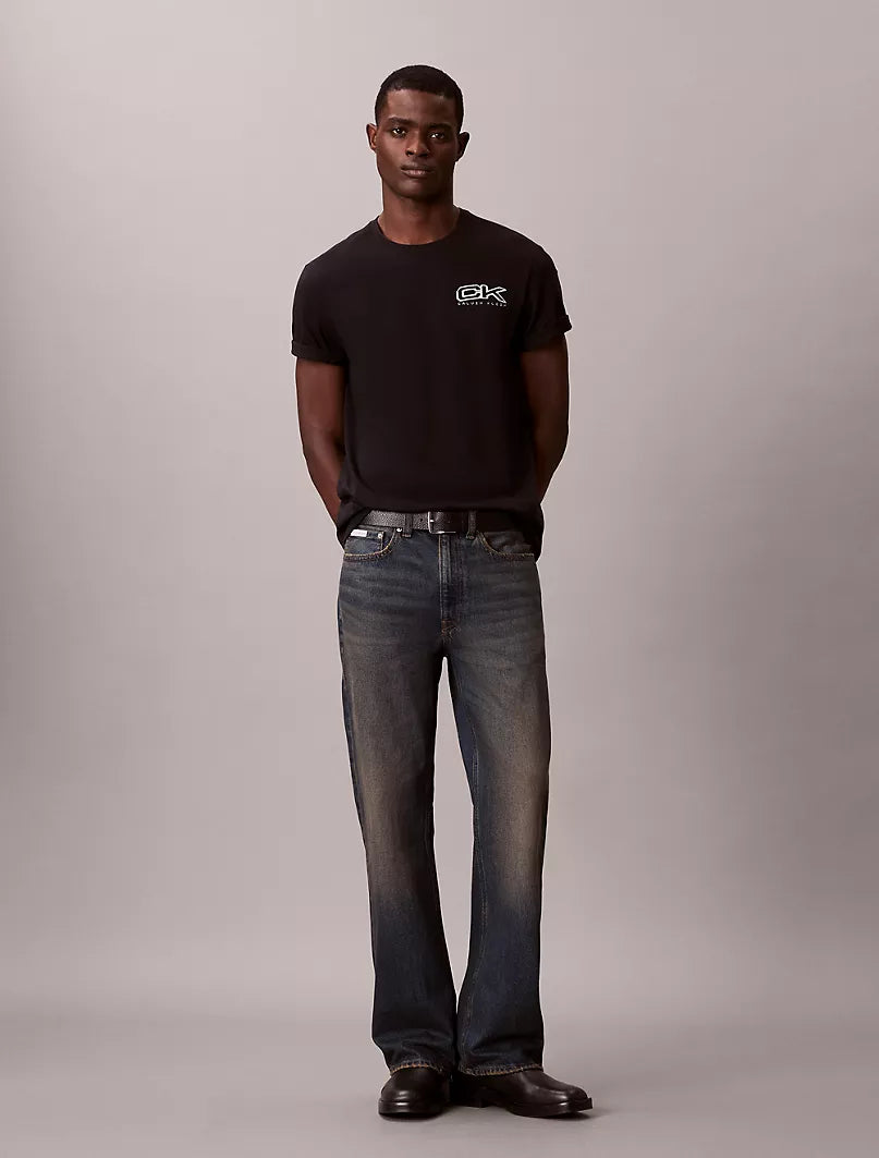 Metallic Monogram Logo Relaxed T-Shirt Calvin Klein jeans  regular fit