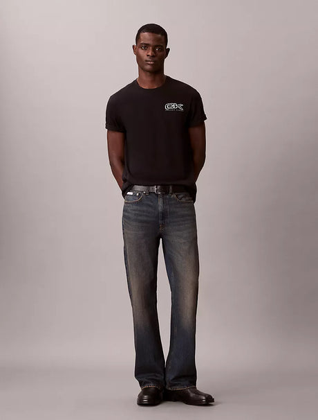 Metallic Monogram Logo Relaxed T-Shirt Calvin Klein jeans  regular fit
