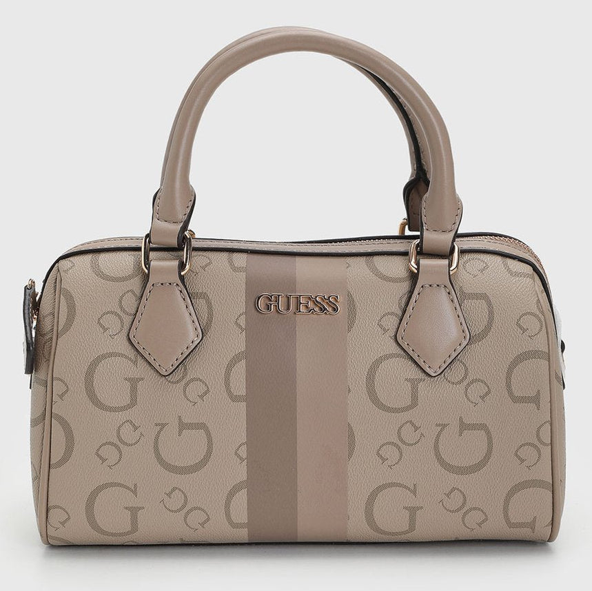 Guess WESTER BOX SATCHEL Taupe bag