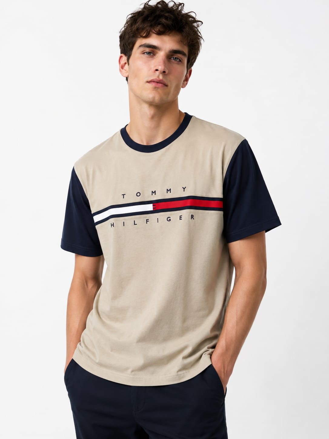 tommy hilfiger Tonal Flag Logo T-Shirt