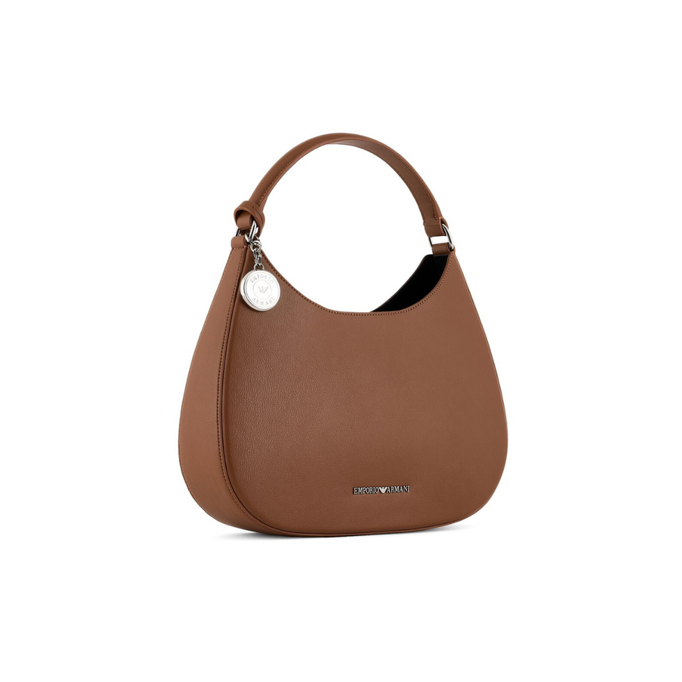 EMPORIO Armani   micro-grain recycled leather hobo bag Shopper BagWomen