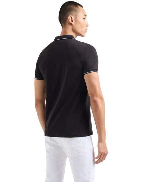 Armani Exchange polo shirt with logo and piping