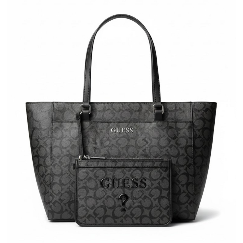 Guess Designer Monogram Baguette Bag