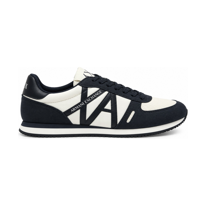 Armani Exchange Men’s Monochrome A|X Signature Runner Dark Navy