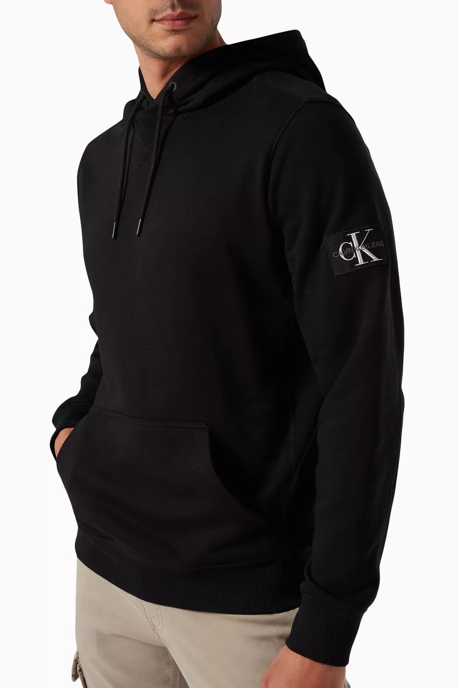 Calvin Klein Hoodie Men Logo Prited _ Black