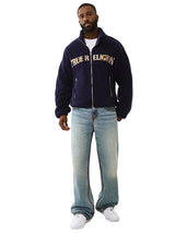True Religion sherpa logo Men jacket _ Navy