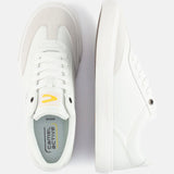 These white men's sneakers are the camel active "Low Casual" trainers_ White
