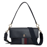 Tommy Hilfiger Signature Stripe Flap Bag – Navy