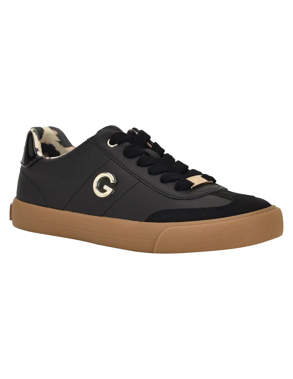 Guess Women’s Black Logo Lace-Up Sneaker