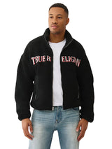 True Religion sherpa logo Men jacket _ Black