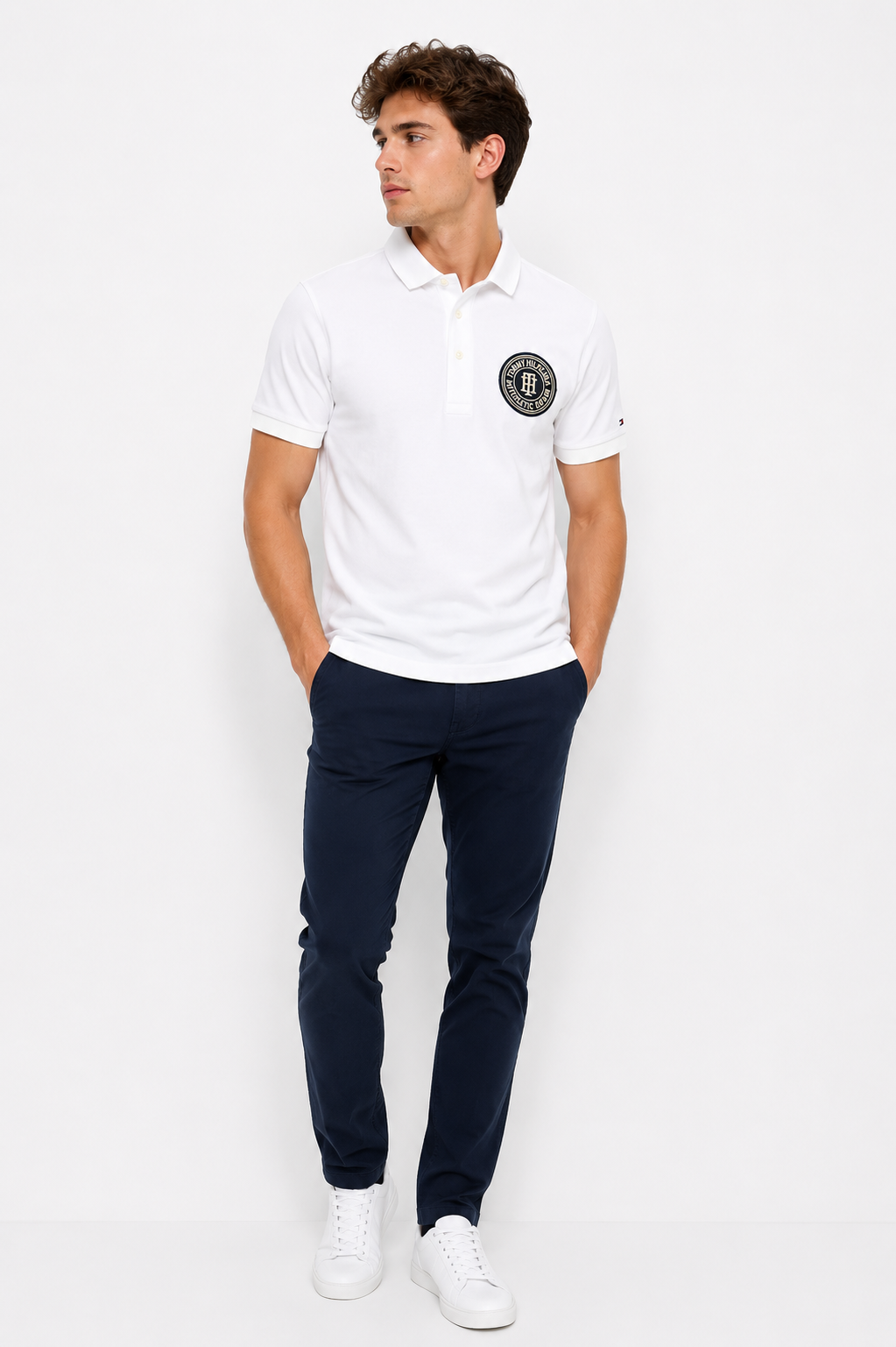 Tommy Hilfiger Collar Neck Solid Polo T-Shirt