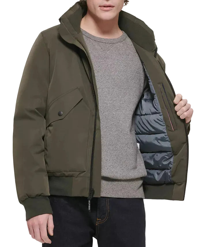 TOMMY HLFIGER bomber Men jacket _ Olive
