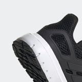 Adidas Ultimashow running shoe in black with a white midsole.