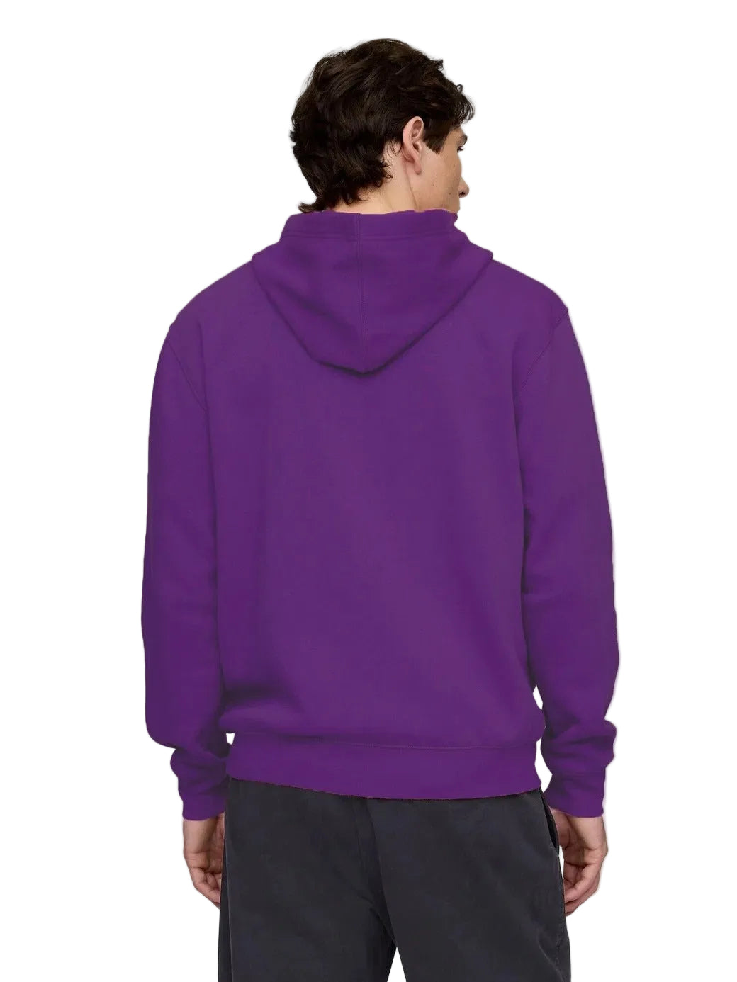 GAP Logo Relaxed Fleece Zip-Up Hoodie _ Mauve