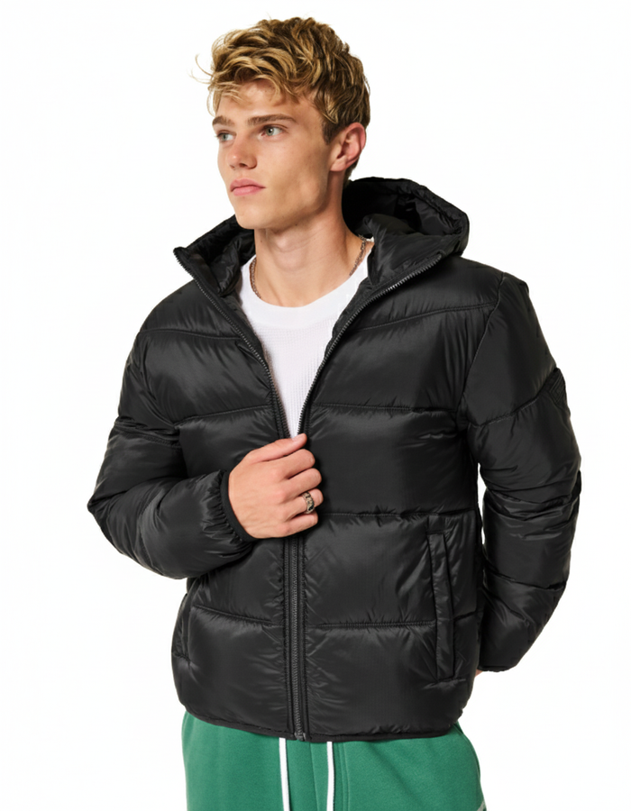 Hooded puffer jacket