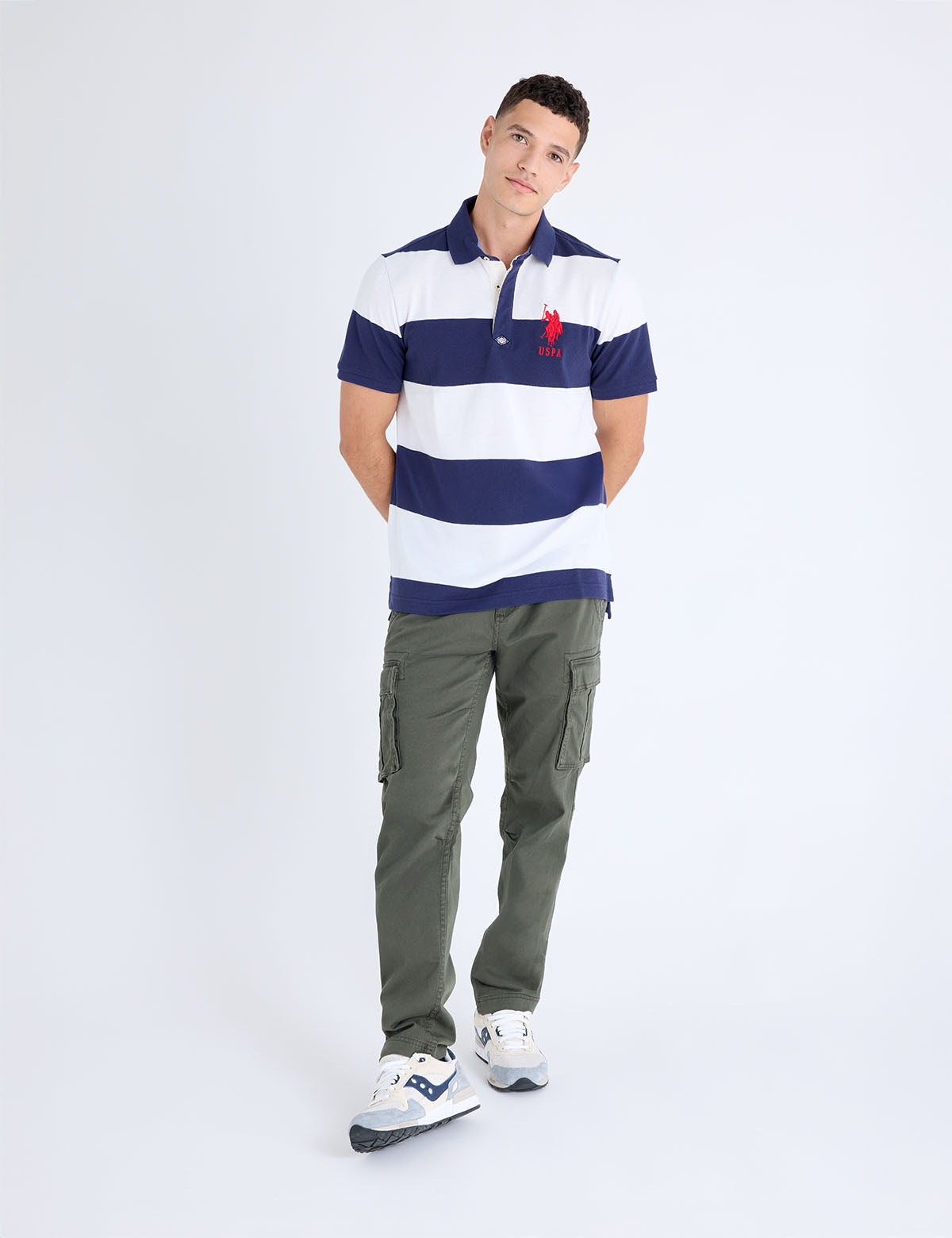 U.S POLO ASSN RUGBY STRIPE  T-SHIRT