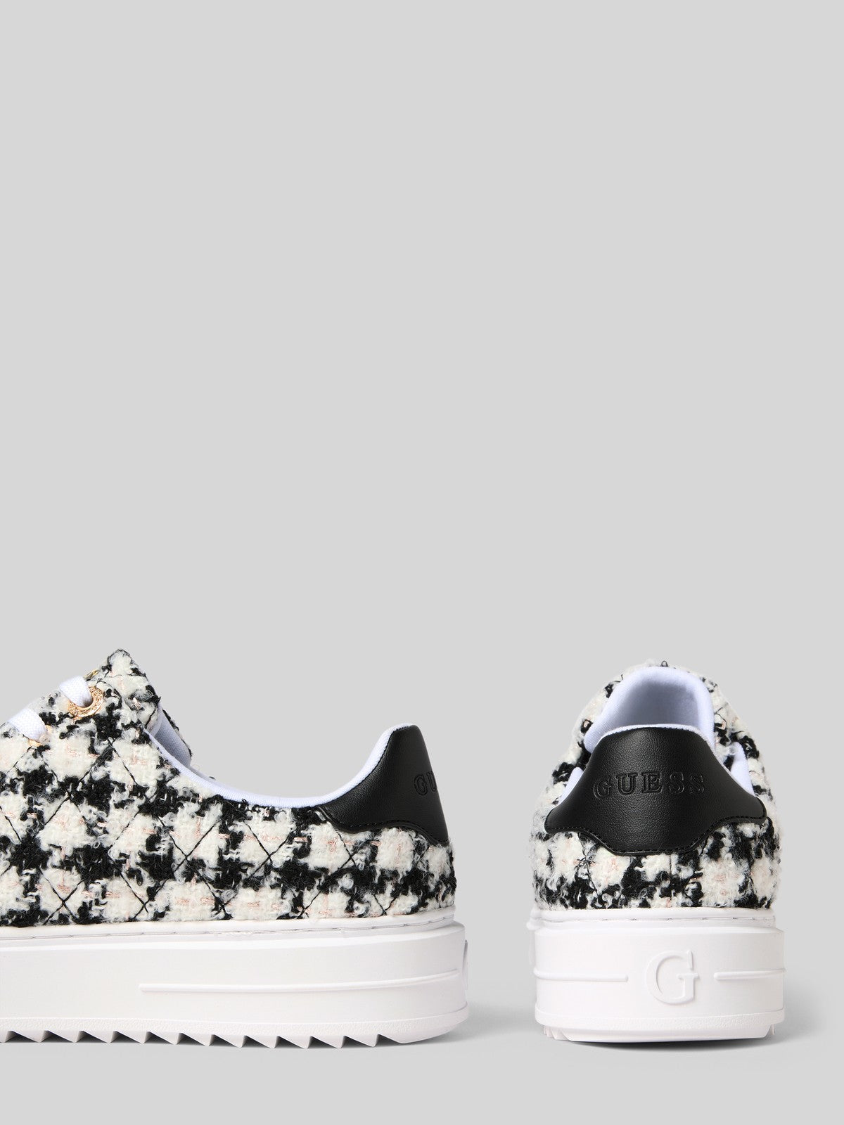 Shoes Guess DENESA sneakers with glitter yarn Women