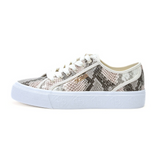 GUESS Women’s Snake-Print Low-Top Sneakers