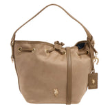 U.S. POLO ASSN. Taupe Faux Suede Bucket Shoulder Women Bag