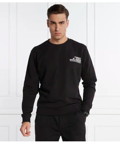 Tommy Jeans Sweatshirt Round Neck Men Black