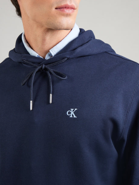 Calvin Klein Hoodie Men Logo Printed _ Navy