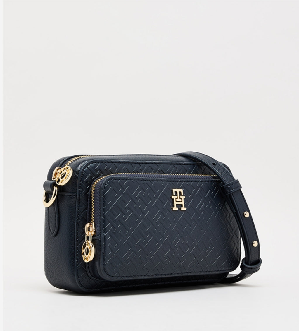 TOMMY HILFIGER Icon Embossed  Monogram Camera Women bag