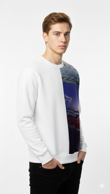 Calvin Klein Sweatshirt Print Men _ White