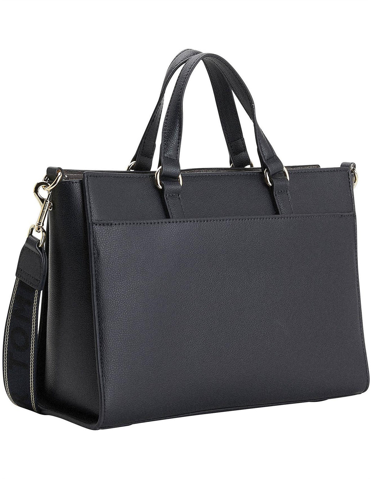 Tommy Hilfiger Structured Satchel for Women – Black