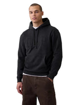 GAP Men’s VintageSoft Arch Logo Hoodie – Black Moonlight
