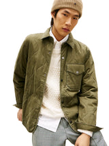 TOMMY HLFIGER Garment-Dyed Lightweight Quilted Men jacket _ Olive