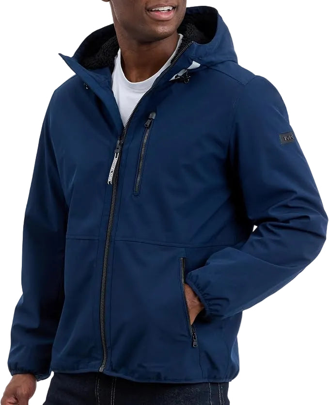Michael Kors Softshell Men Hooded  Jacket – Navy