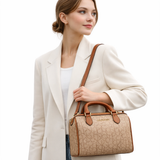 Calvin Klein Hudson monogram satchel bag.