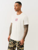 True Religion checkered buddha logo tee Men t-shirt  regular fit